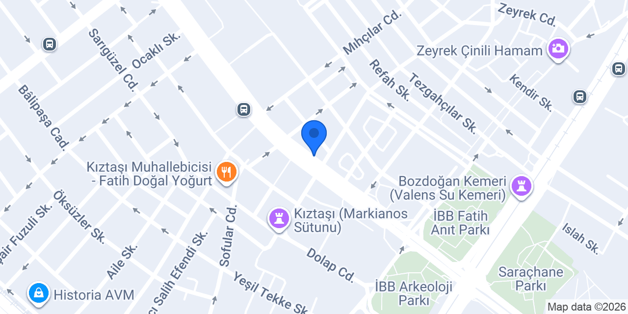 Albaraka Türk Fatih Şubesi konumu