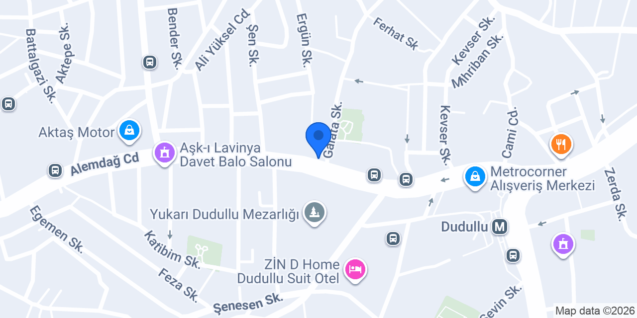 Albaraka Türk Dudullu Şubesi konumu