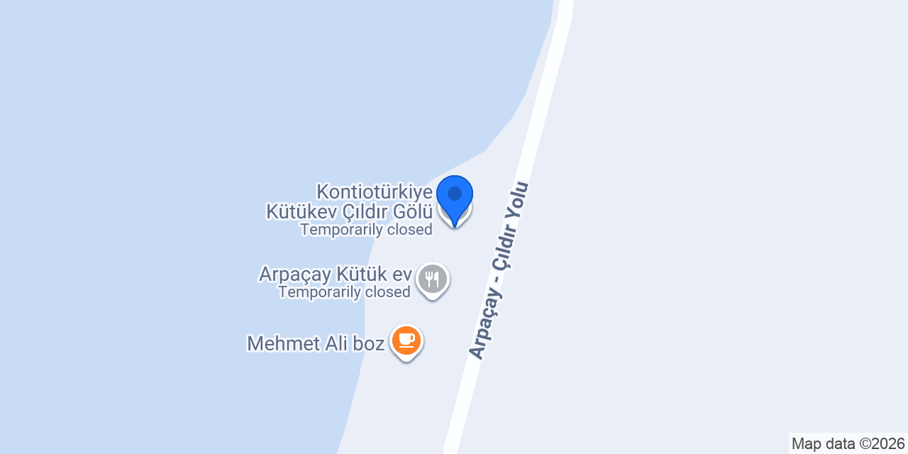 Kontiotürkiye Kütükev Çıldır Gölü konumu