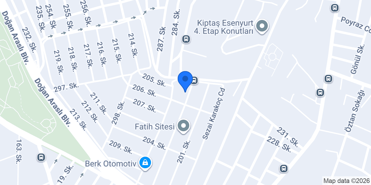 CLASS OTO KAPORTA BOYA konumu