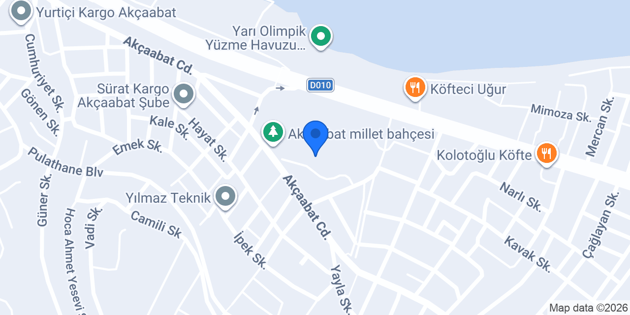 Akcabat Ilce Saglik Mudurlugu konumu
