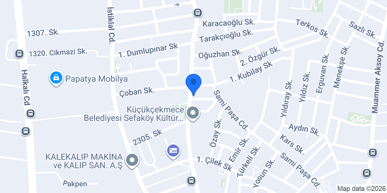 Damak Pastanesi konumu
