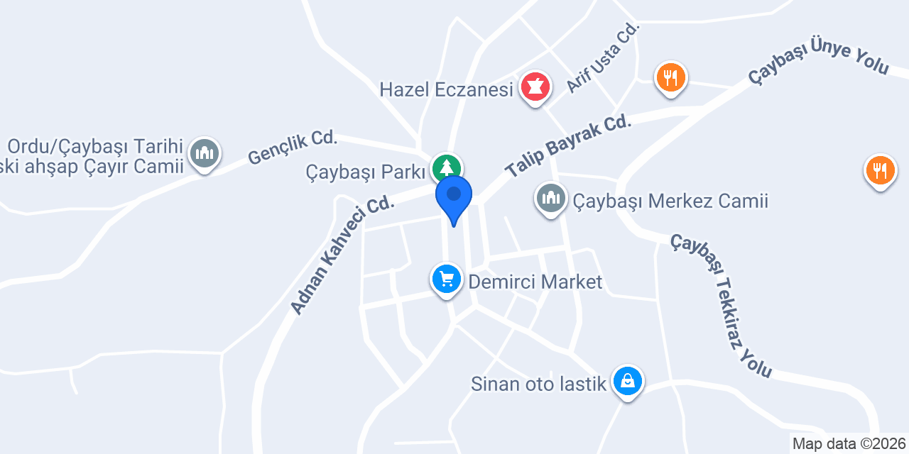 Halkbank Çaybaşı Şubesi konumu
