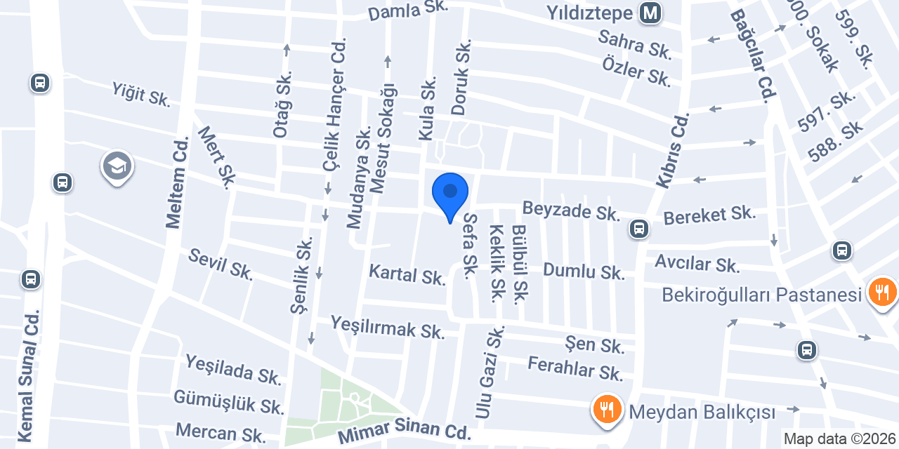 HEK OTOPARK konumu