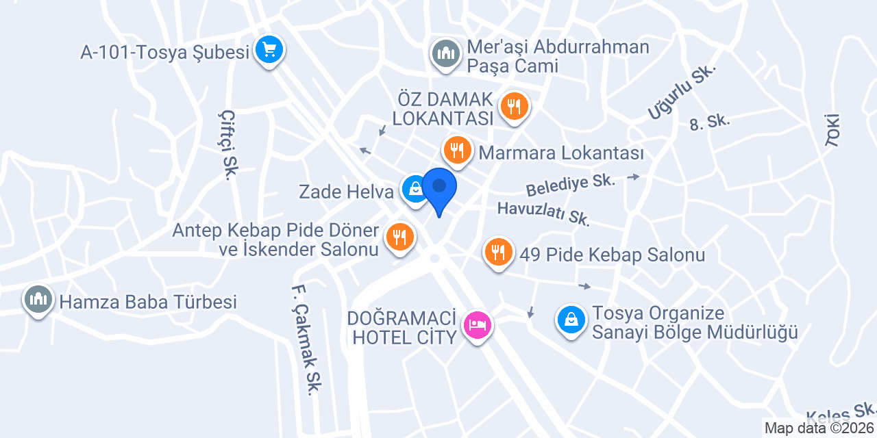 Alya Cafe konumu
