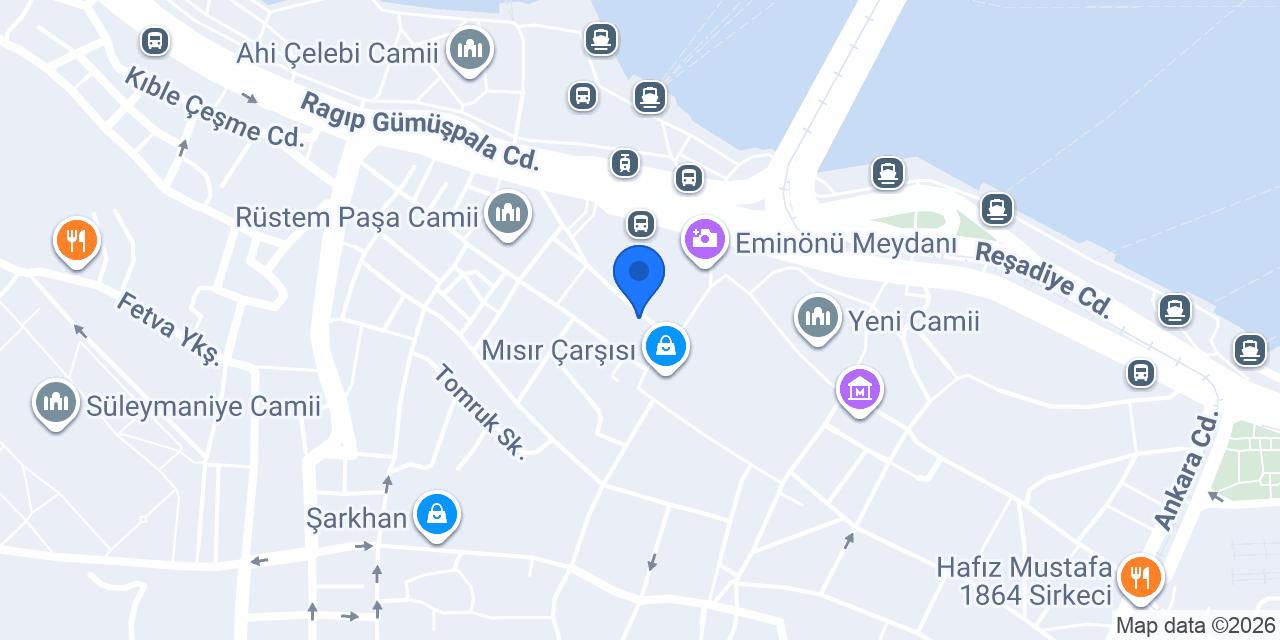 Vakıf Katılım Eminönü Şubesi konumu