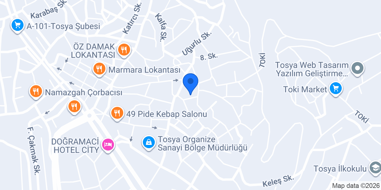 Tosya Çalışkanlar kapi konumu