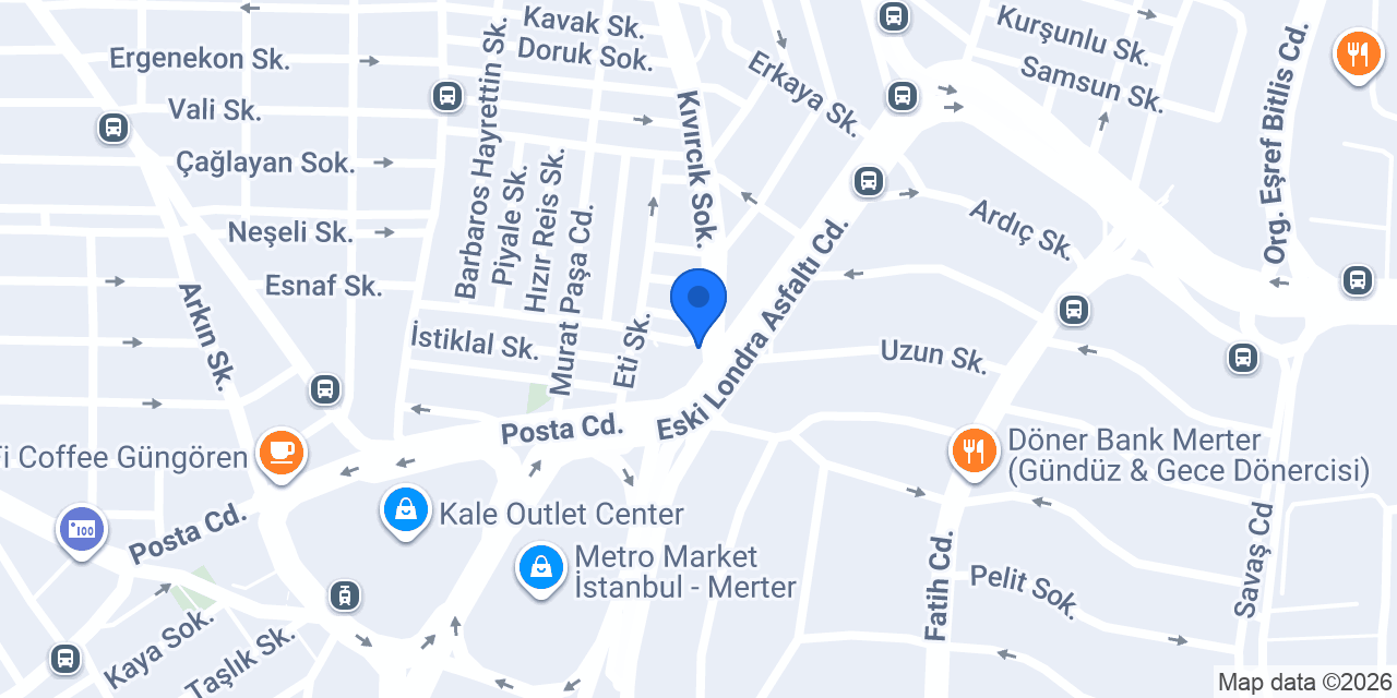 Börek siparişi konumu
