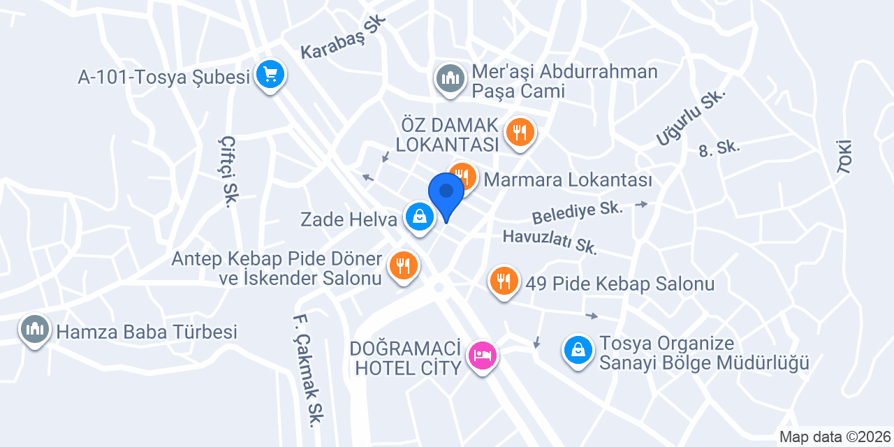 Tosya Eseroğlu Emlak&Otomotiv konumu