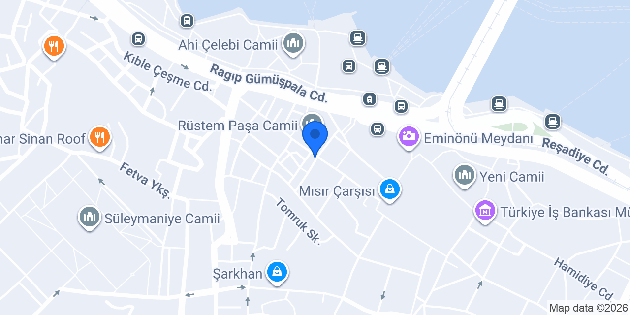 Asi Künefeleri Eminönü konumu