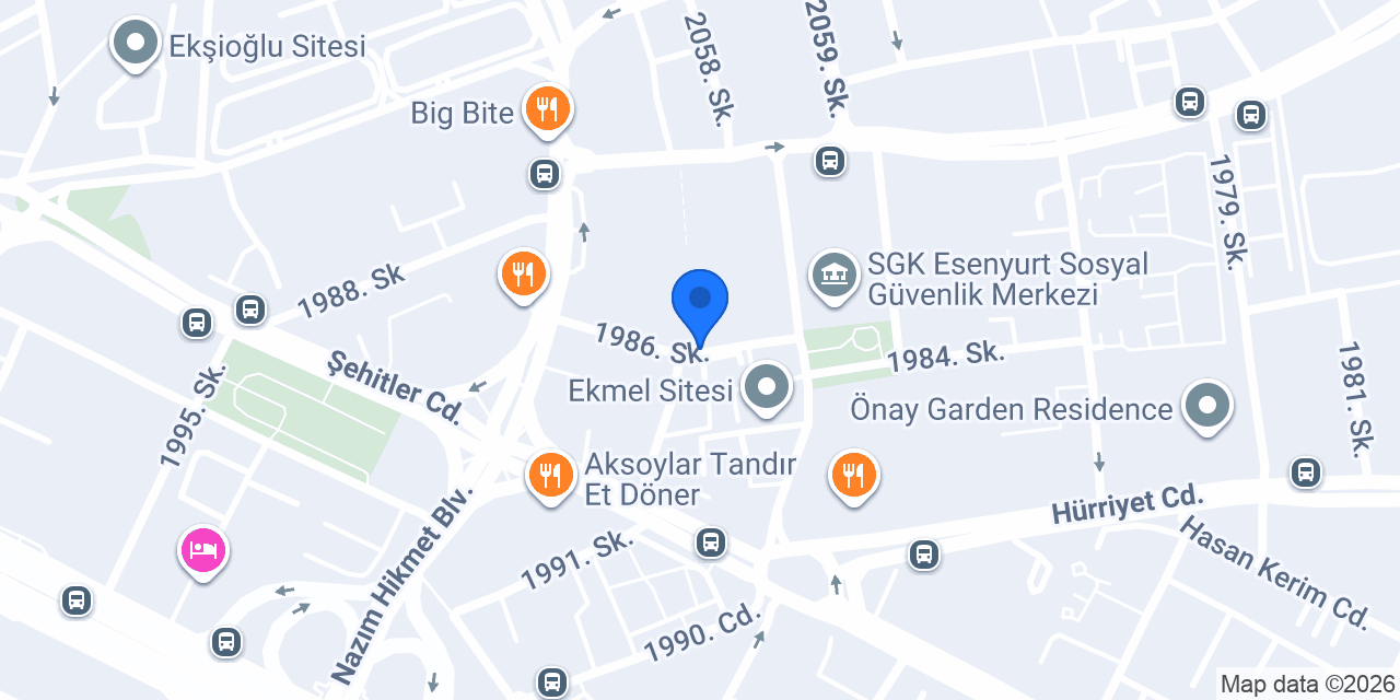 EROĞLU DEKORASYON konumu