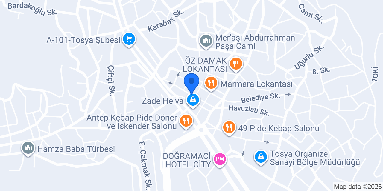 DİJİTURK TOSYA konumu