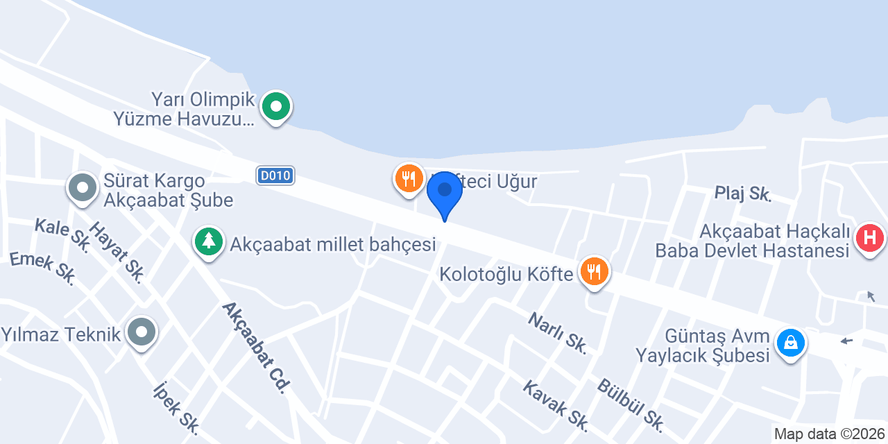 Yakamoz Köfte & Balık Restaurant konumu