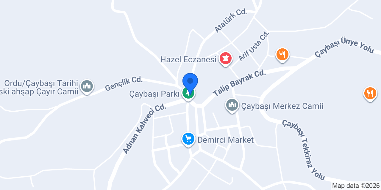 Çaybaşı Belediyesi konumu