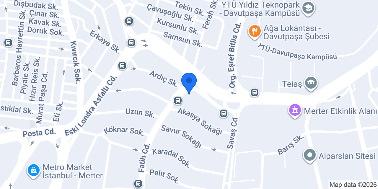 Hemaş Tekstil konumu