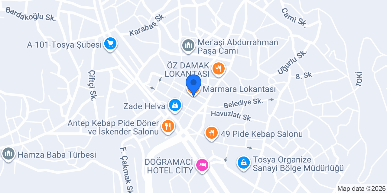 Marmara Lokantası konumu