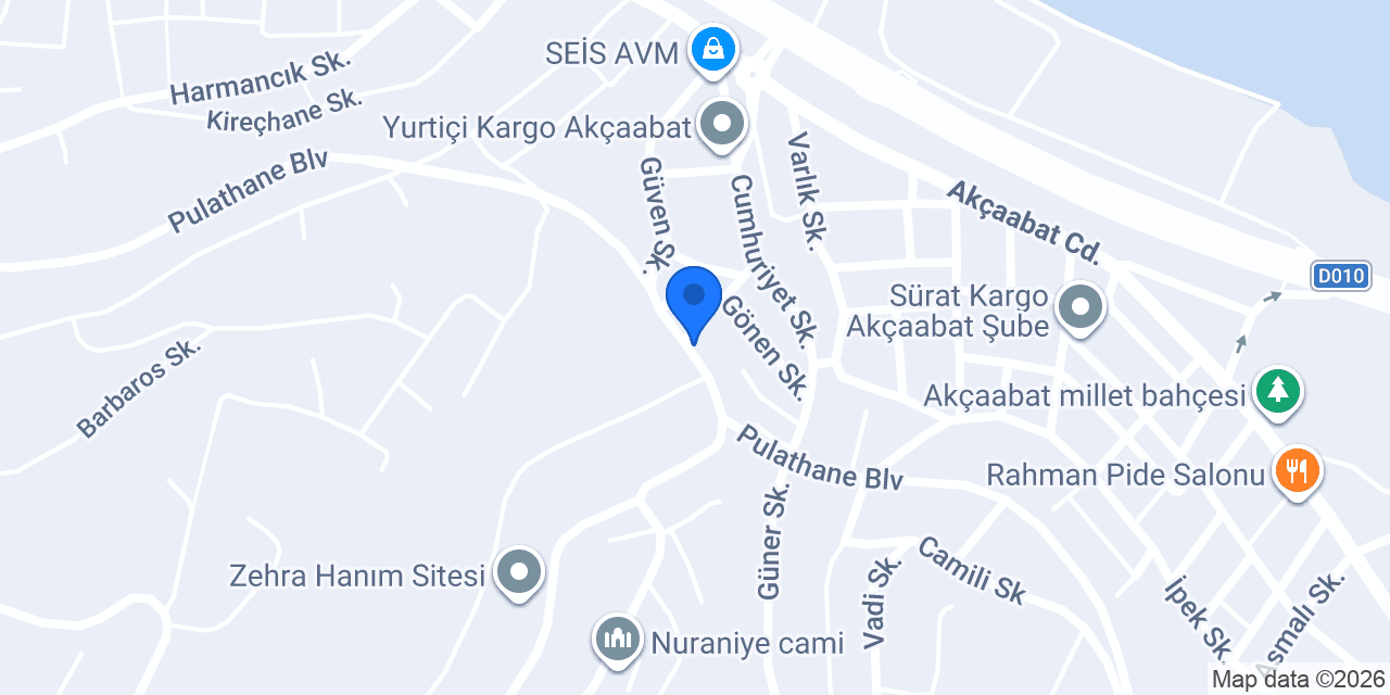 ASLAN RENT A CAR konumu