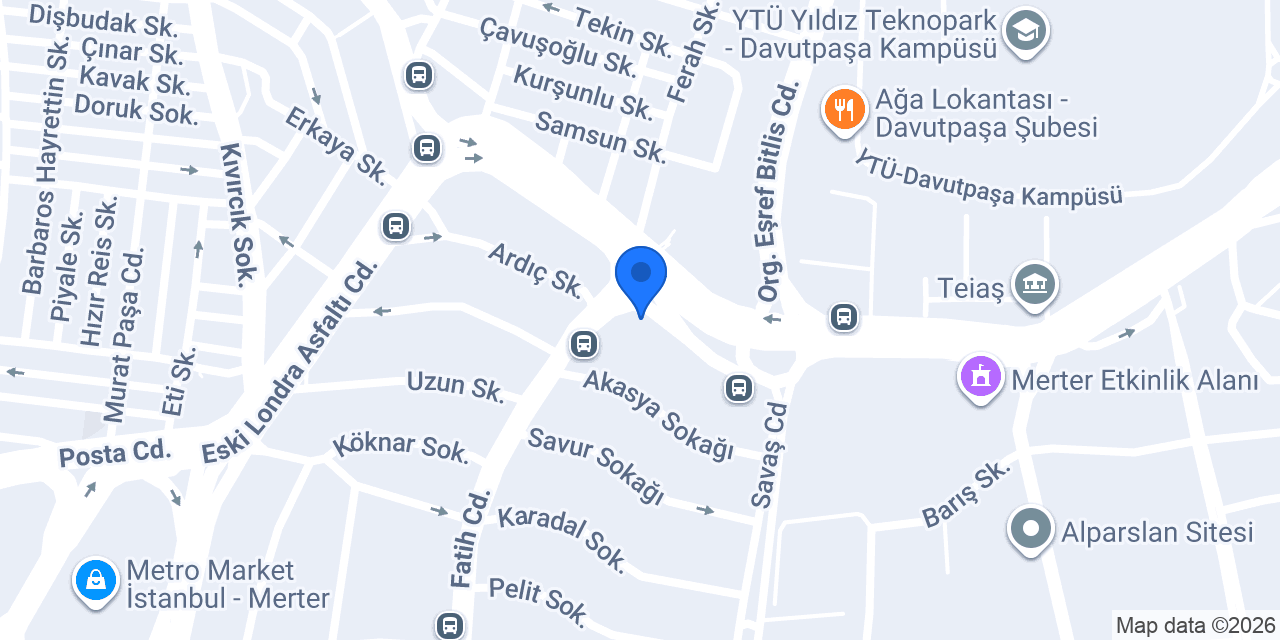 Balcı Fermuar konumu