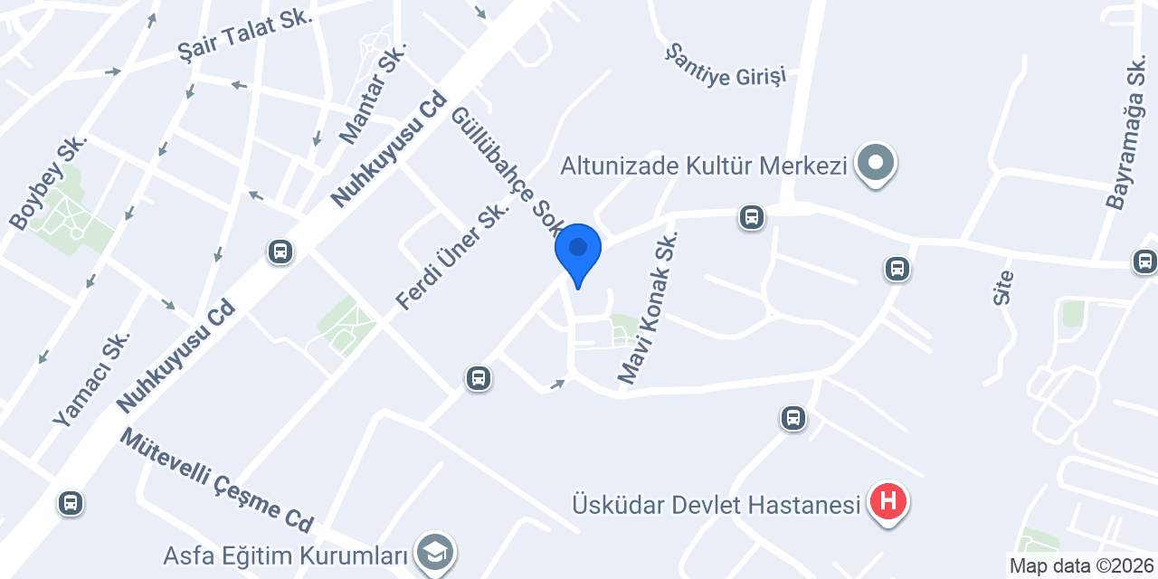 Işık Terzihanesi konumu