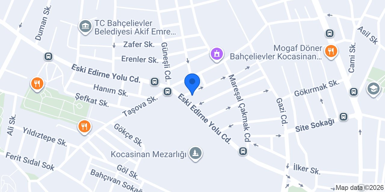 Kırmızı Kalem Kitabevi konumu