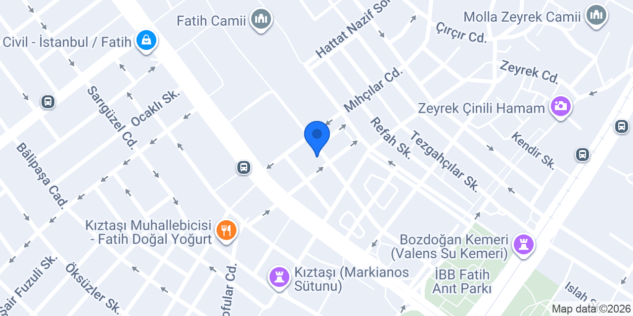 Fatih Reşadiye Hotel konumu