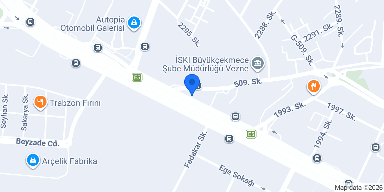 Ergül Mobilya BEYLİKDÜZÜ konumu
