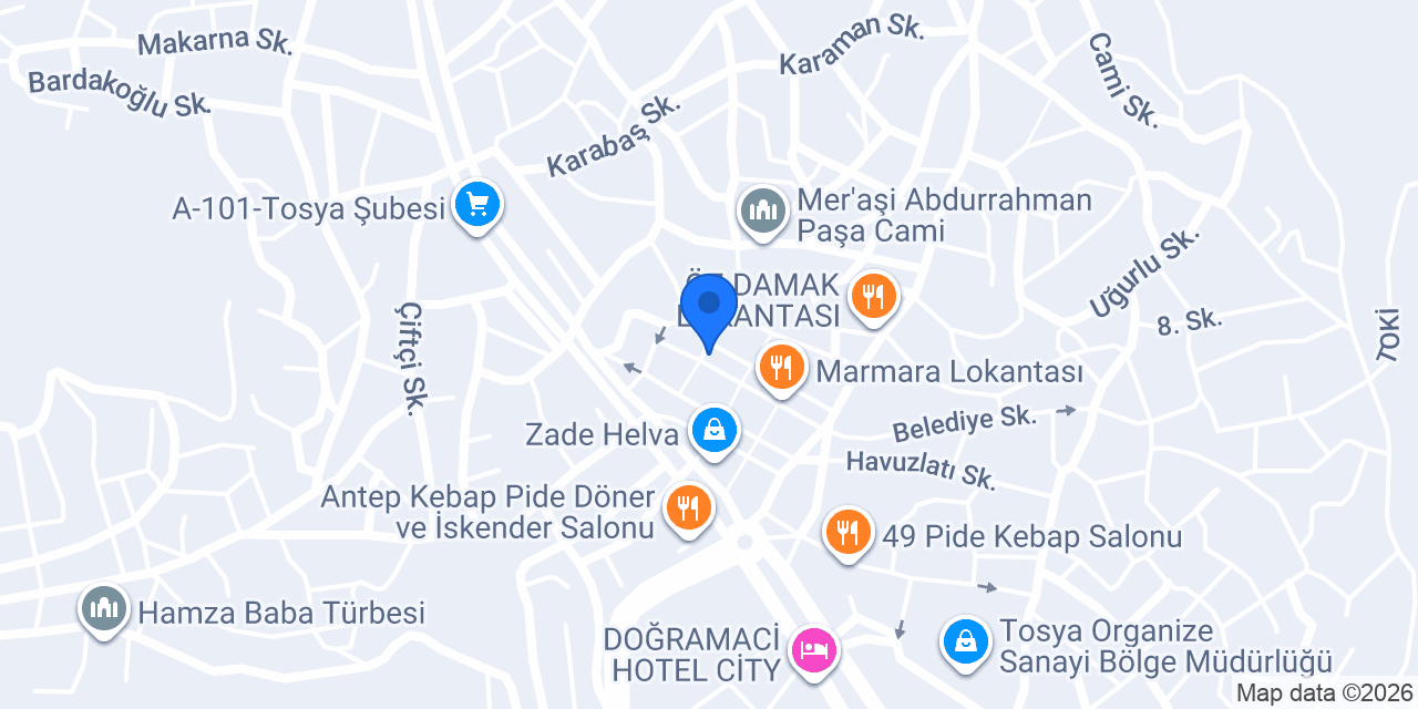 Yaşar Elektronik konumu
