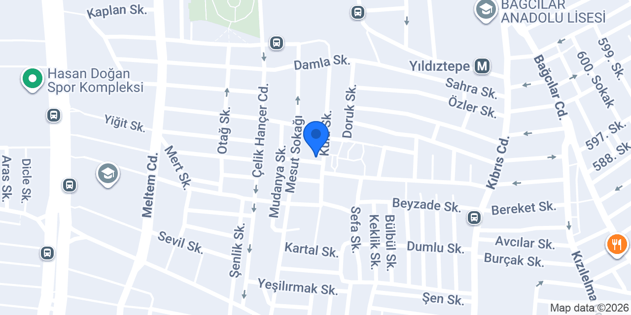 Metehan tesisat konumu