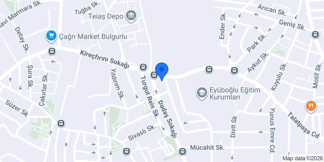 Arada mutfak restaurant konumu