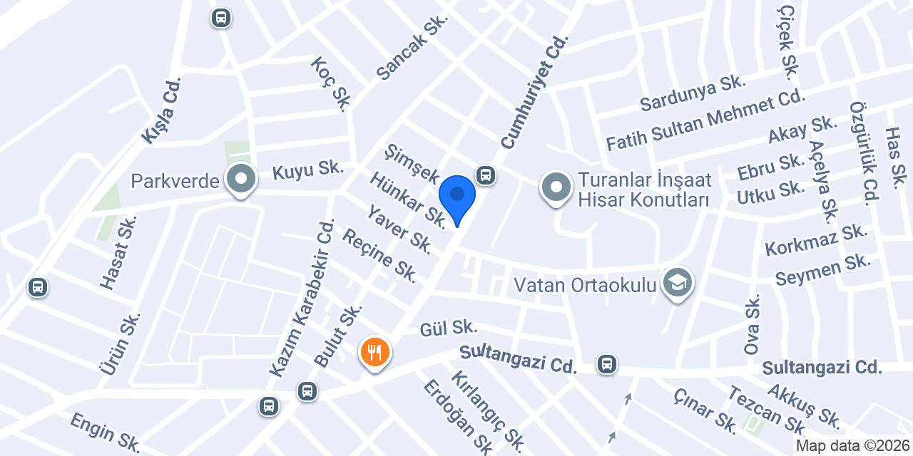 Hurdacı Eroğlu Metal konumu