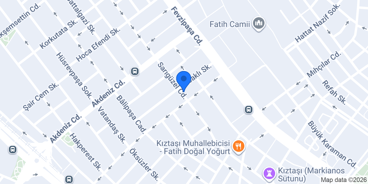 Fatih Ayak Bakım Merkezi konumu