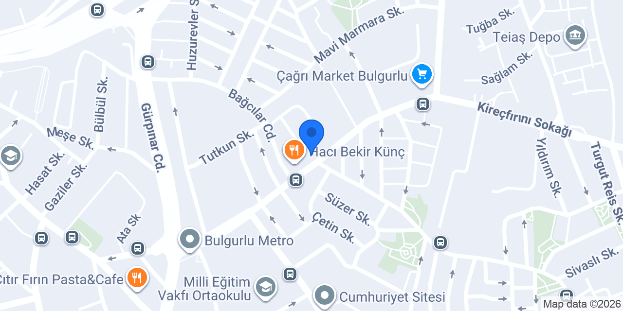 Kuveyt Türk Bulgurlu Şubesi konumu