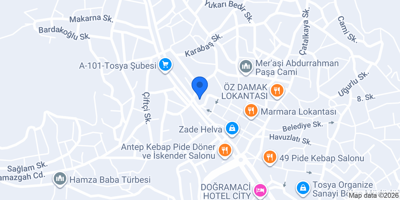 Terzi zileli konumu