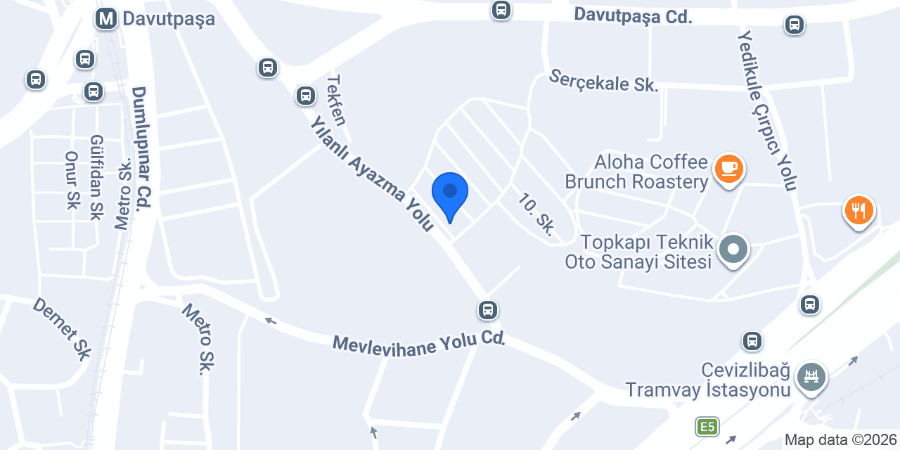 Nur Oto Servis konumu
