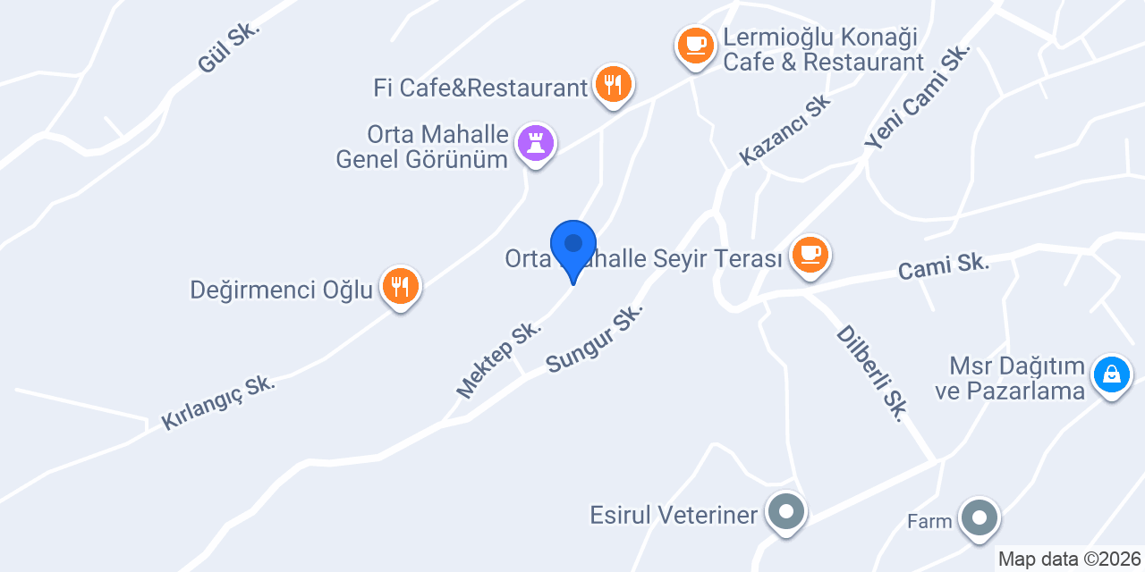 Demirbaşlar Oto konumu