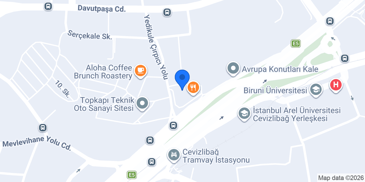 Gloria Jean’s Cevizlibağ konumu