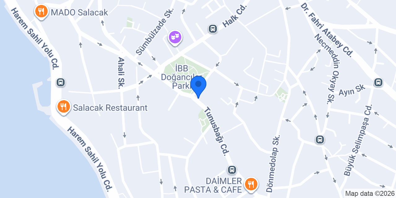 Hezarfen Kitabevi konumu