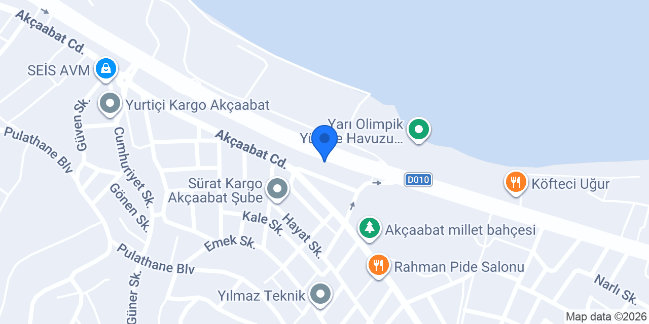 Akçaabat Cam konumu