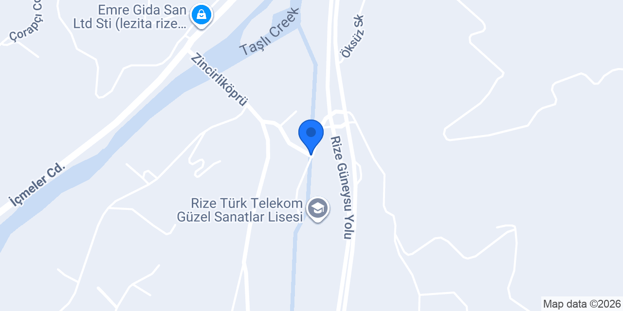 Risaş Rize Çay konumu
