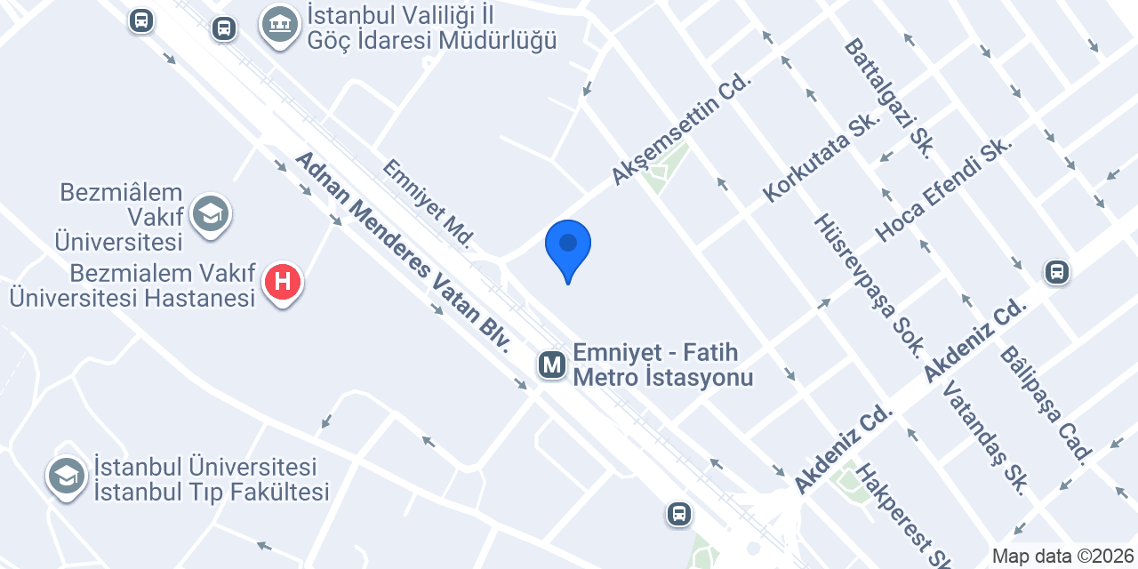 Beyoğlu Vergi Dairesi konumu