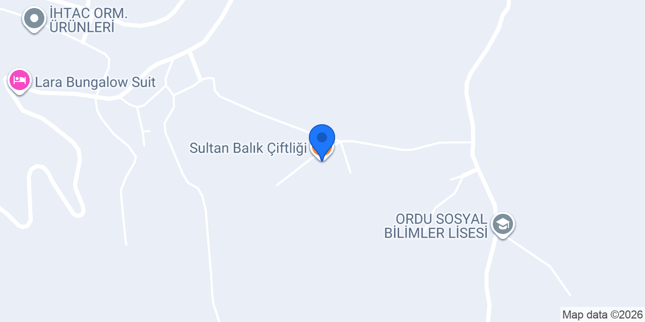 Sultan Balık Çiftliği konumu