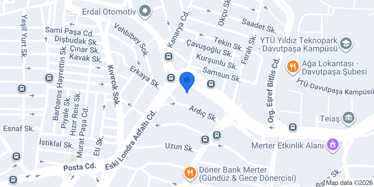 AKINER TEKNİK TEKSTİL konumu