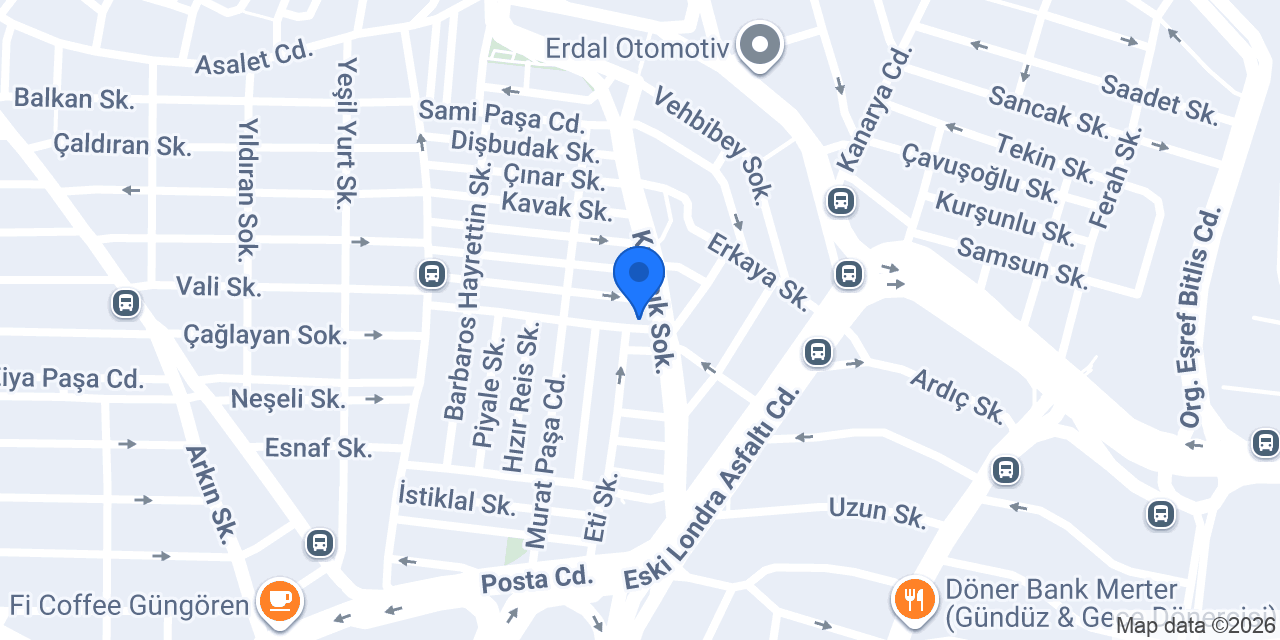 Öner İnşaat konumu