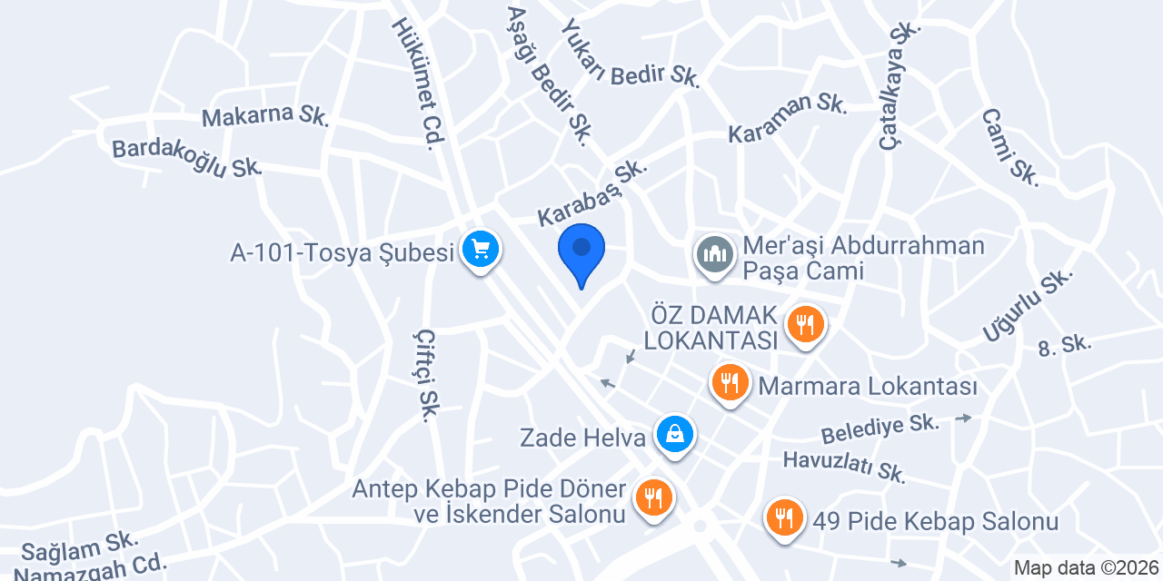 Tosya musiki derneği konumu