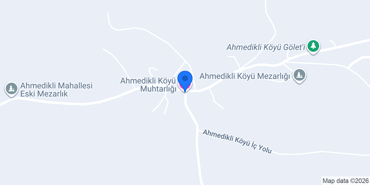 Ahmedikli Köyü Muhtarlığı konumu