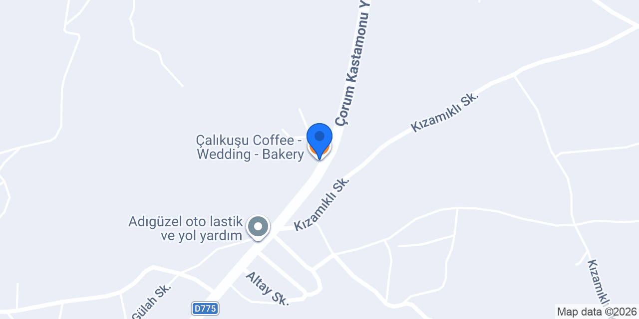 Çalıkuşu Coffee - Wedding - Bakery konumu