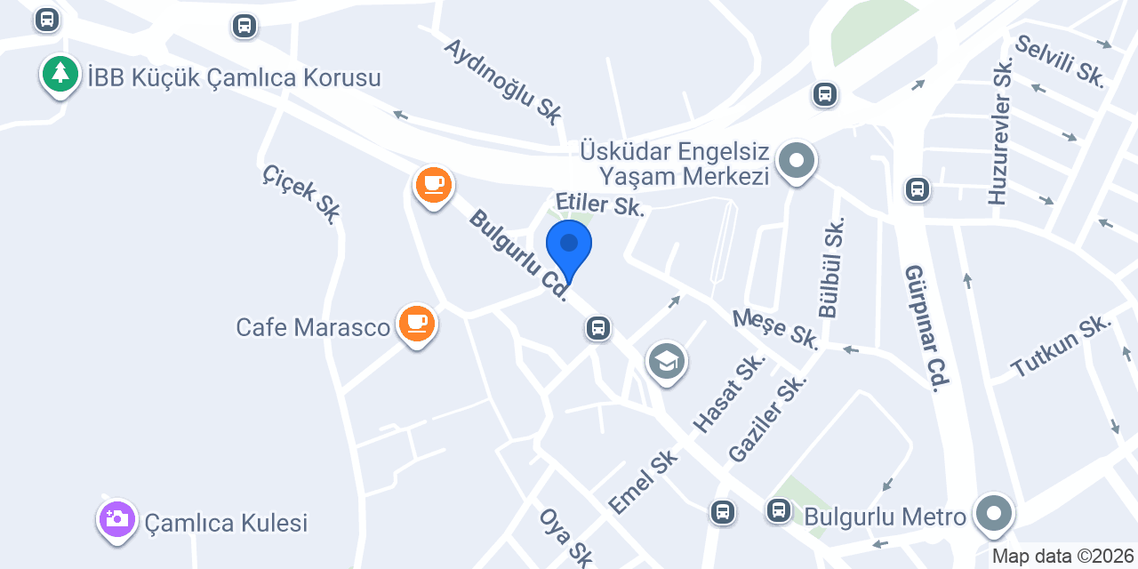 Bulgurlu Hamamı konumu