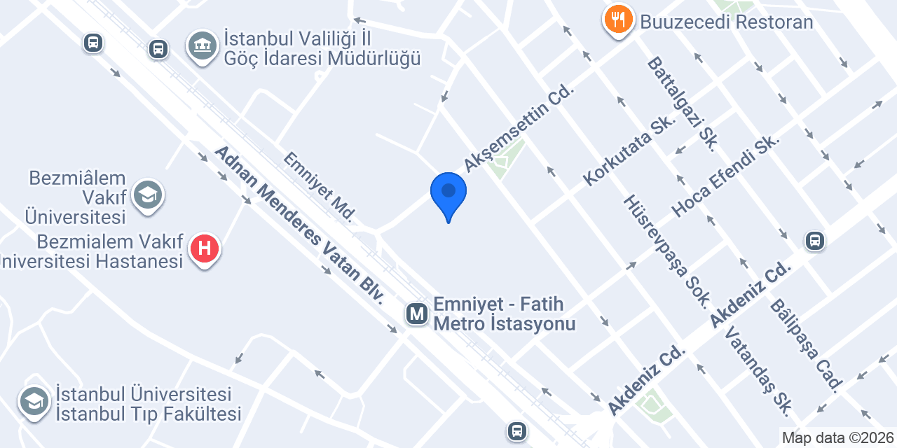 Zeytinburnu Vergi Dairesi konumu