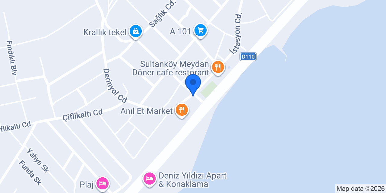 DENİZ EMLAK konumu