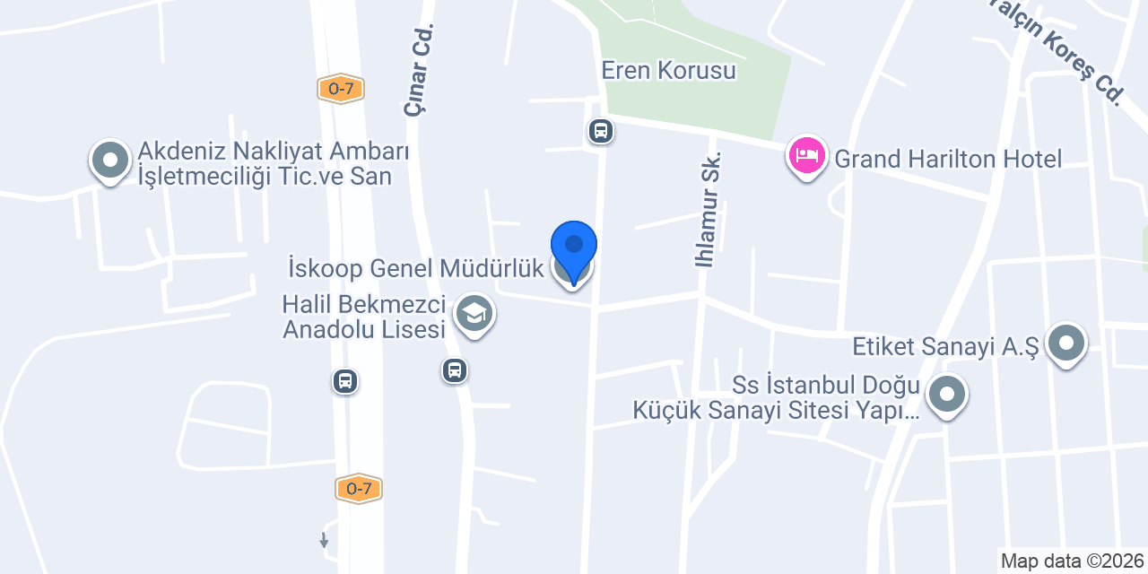 İskoop Genel Müdürlük konumu